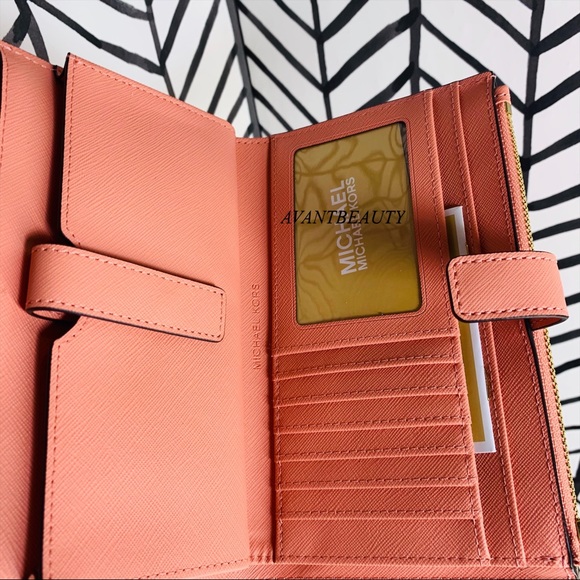 Michael kors large double zip wristlet wallet NWT - Picture 9 of 11